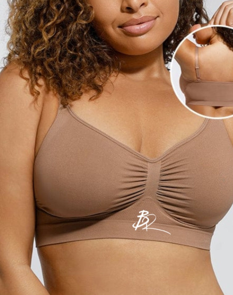 Wireless Supportive Shaping Bra with Adjustable Straps