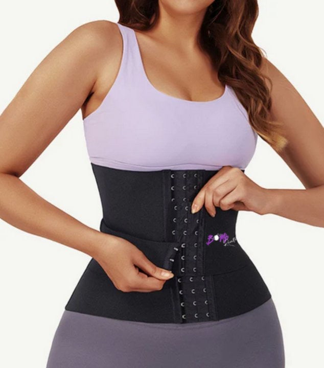 Bomb Fit Three Pieces of Segmented Abdominal Binder Latex Tummy Wrap