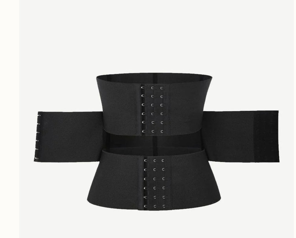 Bomb Fit Three Pieces of Segmented Abdominal Binder Latex Tummy Wrap