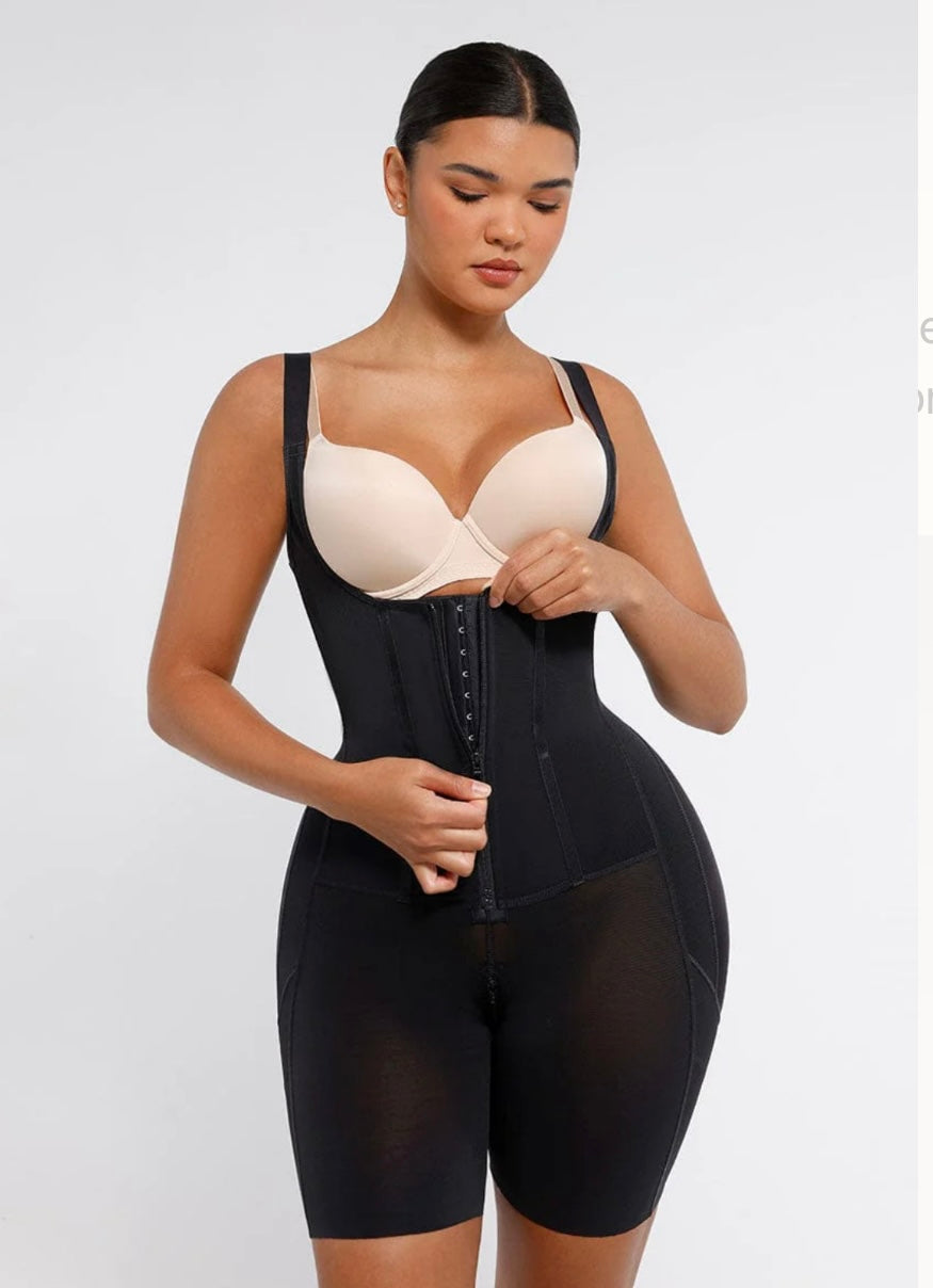 Post Surgery U-Shaped Bust Support Two Steel Bones Waist and Abdomen Control Shapewear