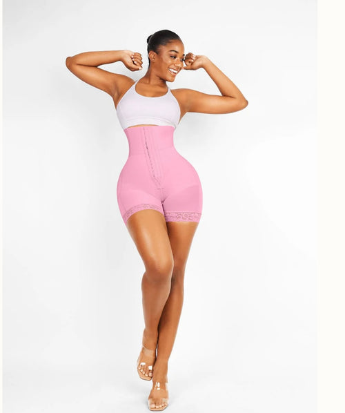 3-bones Triple-breasted High-waisted Elastic Body Butt Lifter