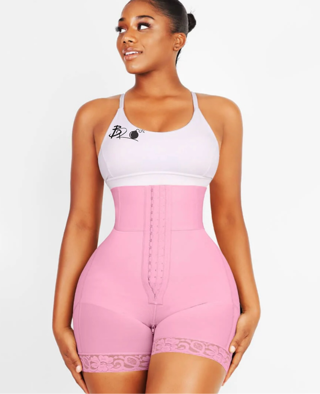 3-bones Triple-breasted High-waisted Elastic Body Butt Lifter