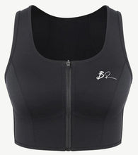 Load image into Gallery viewer, Zipper Sports Shockproof Bra Crop With Four steel Boning
