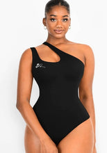 Load image into Gallery viewer, One-shoulder Cut Out Shapewear Bodysuit
